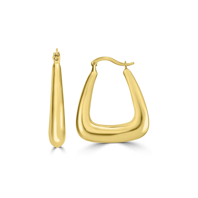 Tri-Drop Hoop Earring