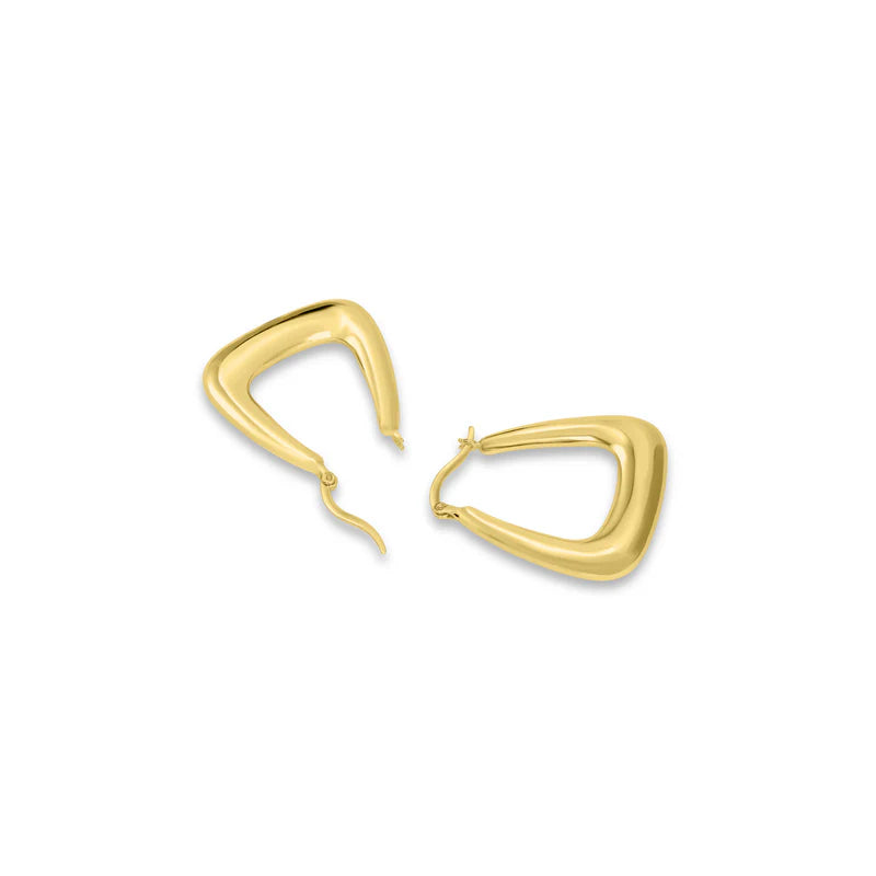 Tri-Drop Hoop Earring