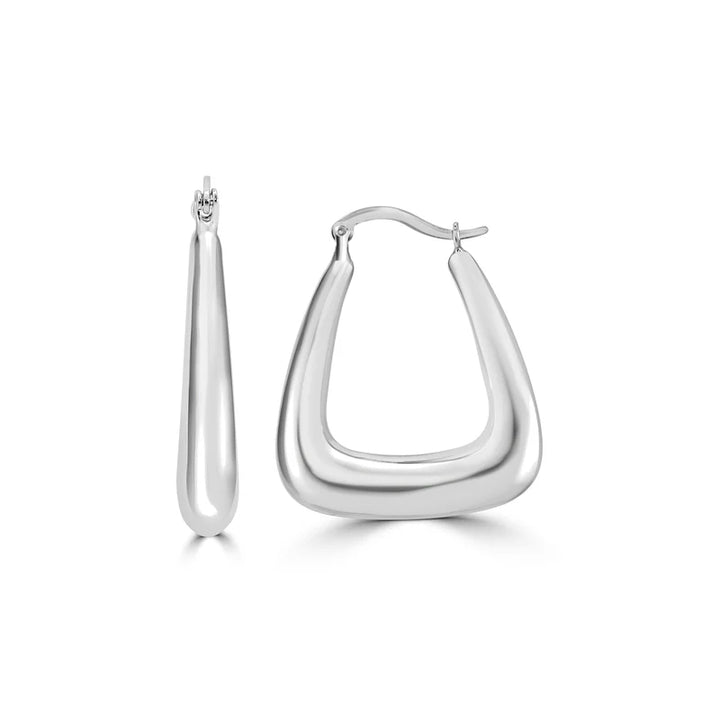 Tri-Drop Hoop Earring