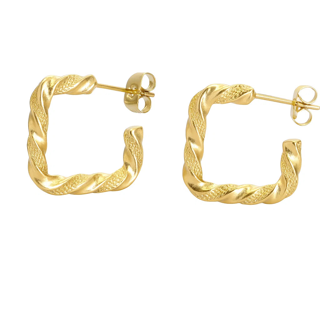 Rope-Twist Square Hoop